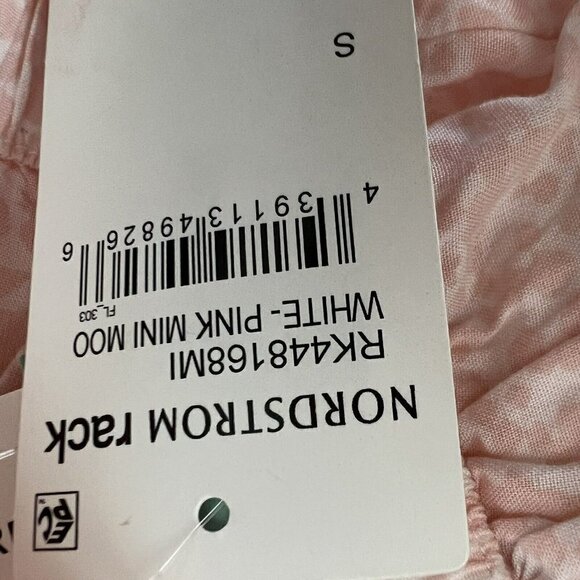 𝅺Abound MOO Mini Skirt Size SMALL Pink white boho aesthetic skirt NEW - Picture 6 of 8